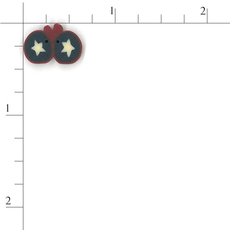 Small Liberty Lady Bug Button by Just Another Button Company