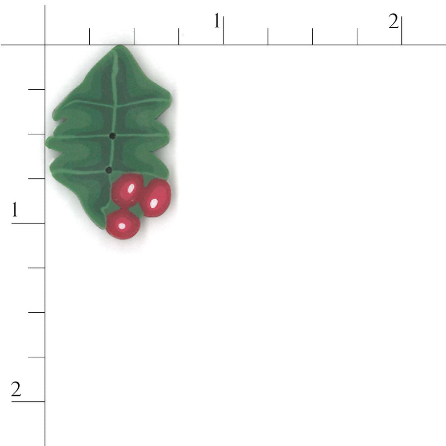 Large Holly Button by Just Another Button Company