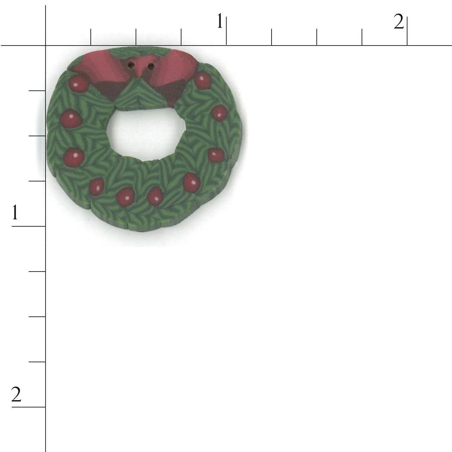 Large Wreath Button by Just Another Button Company