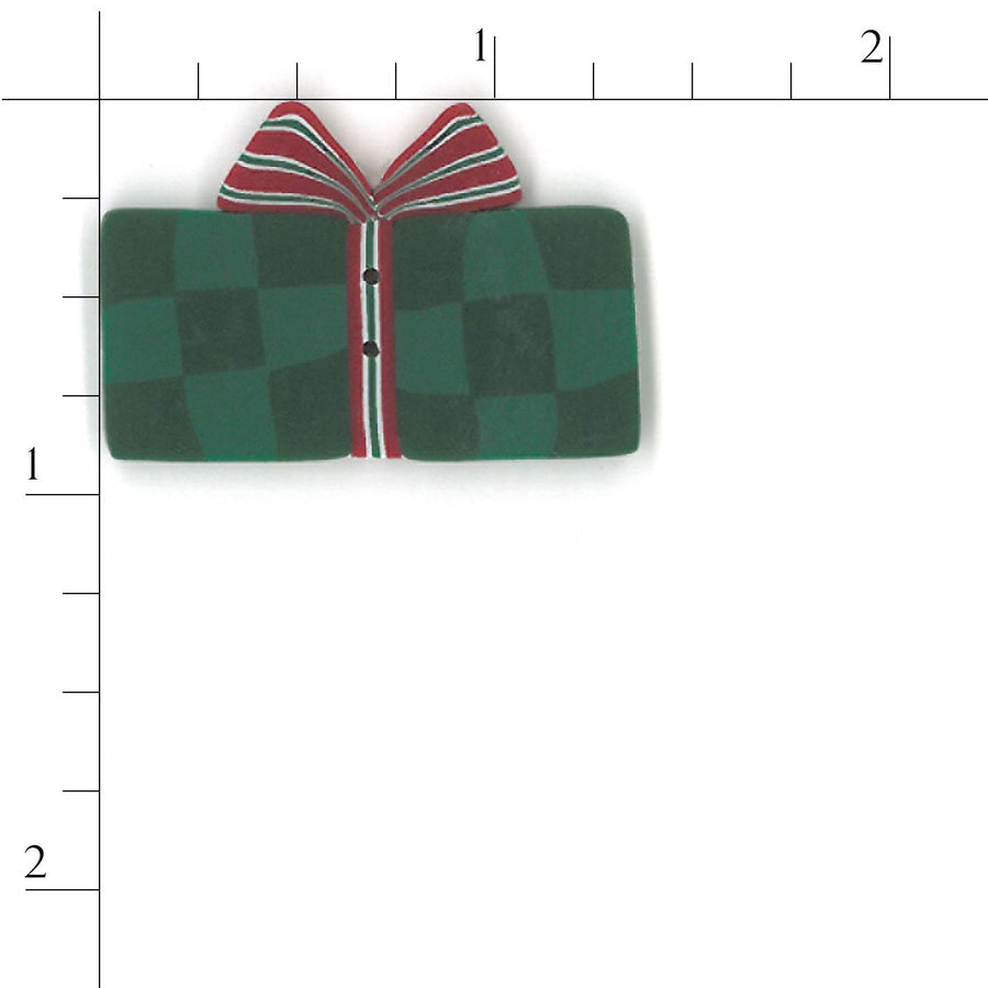 Large Green Gift Button by Just Another Button Company
