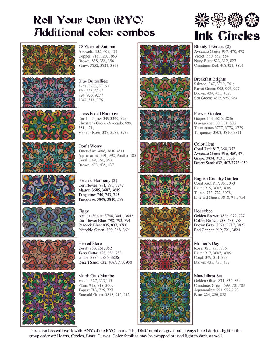 Roll Your Own Mandela Set 2 by Ink Circles