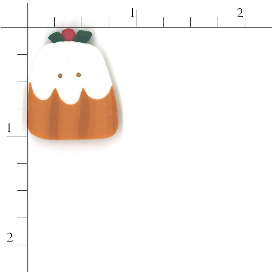 Plum Pudding Button by Just Another Button Company