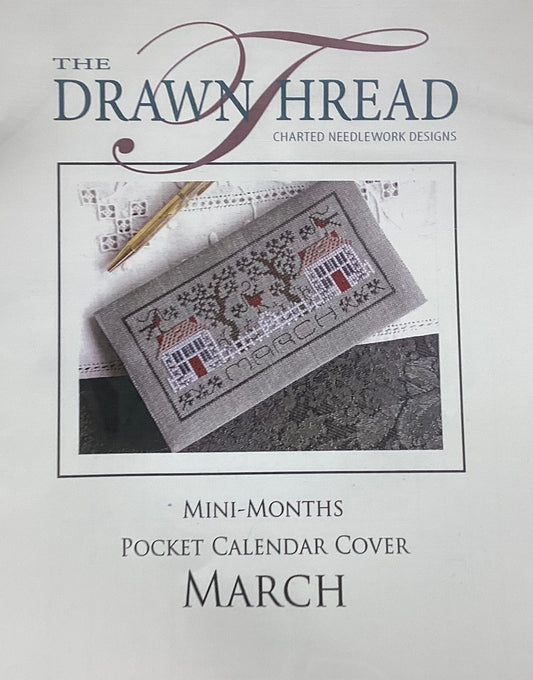 Mini-Months Pocket Calendar Cover: March by The Drawn Thread