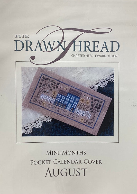 Mini-Months Pocket Calendar Cover: August by The Drawn Thread