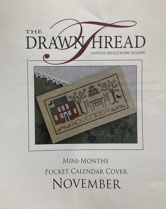 Mini-Months Pocket Calendar Cover: November by The Drawn Thread