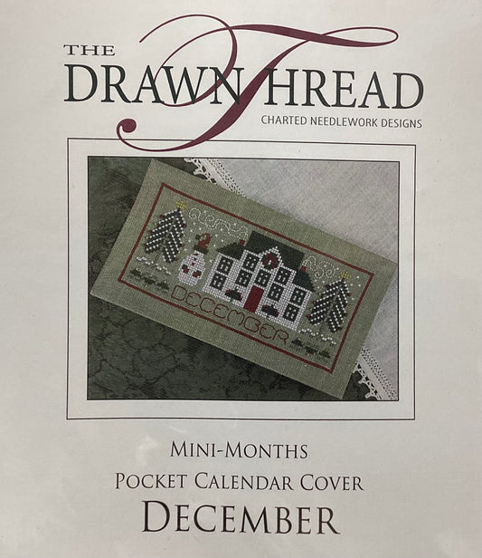 Mini-Months Pocket Calendar Cover: December by The Drawn Thread