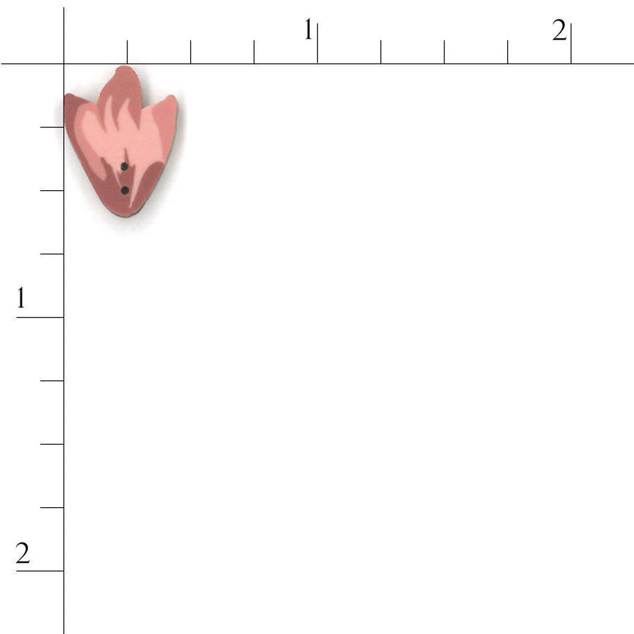 Small Rose Tulip Button by Just Another Button Company