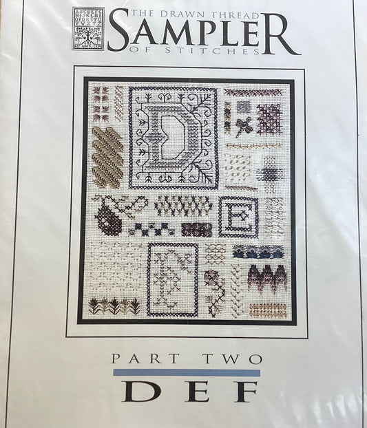 Sampler of Stitches: Part Two- DEF by The Drawn Thread