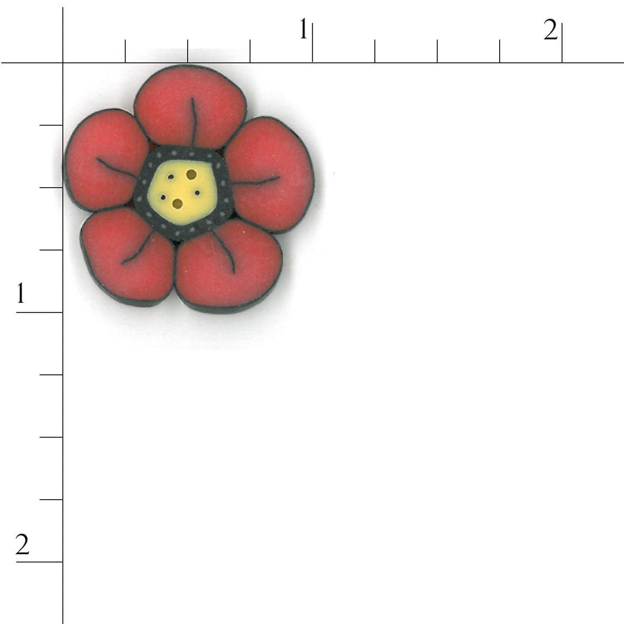 Large Bittersweet Wildflower Button by Just Another Button Company