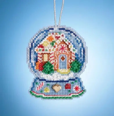 Gingerbread House Globe: Snow Globe Charmed Ornaments Kit by Mill Hill