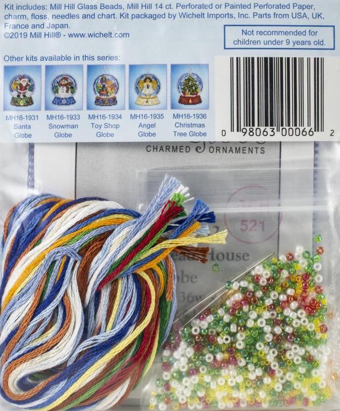 Gingerbread House Globe: Snow Globe Charmed Ornaments Kit by Mill Hill