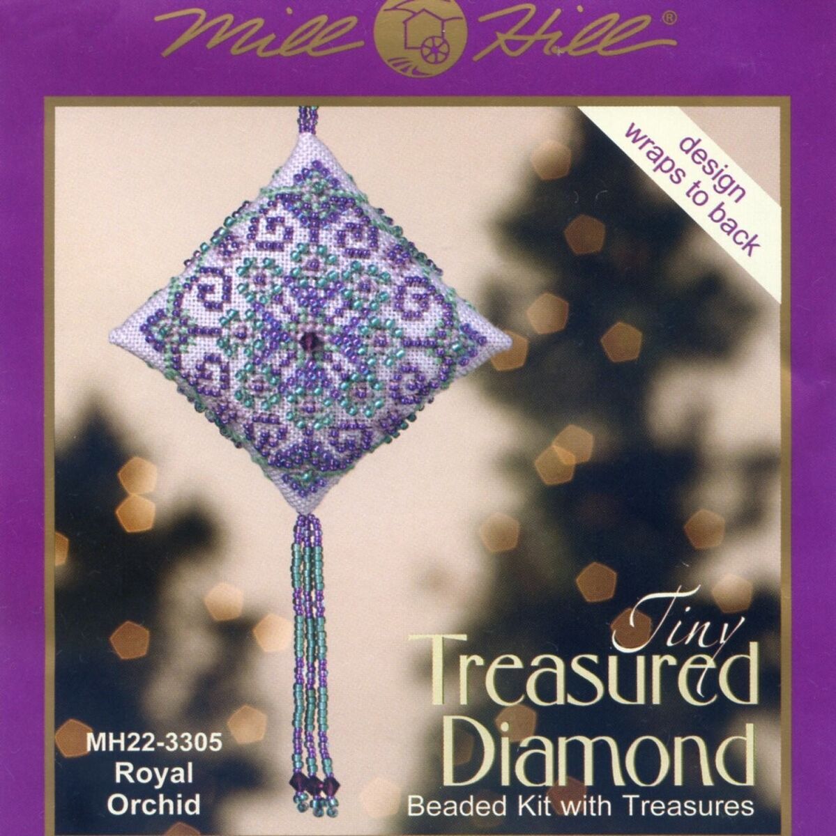Royal Orchid: Tiny Treasured Diamond Beaded Kit by Mill Hill