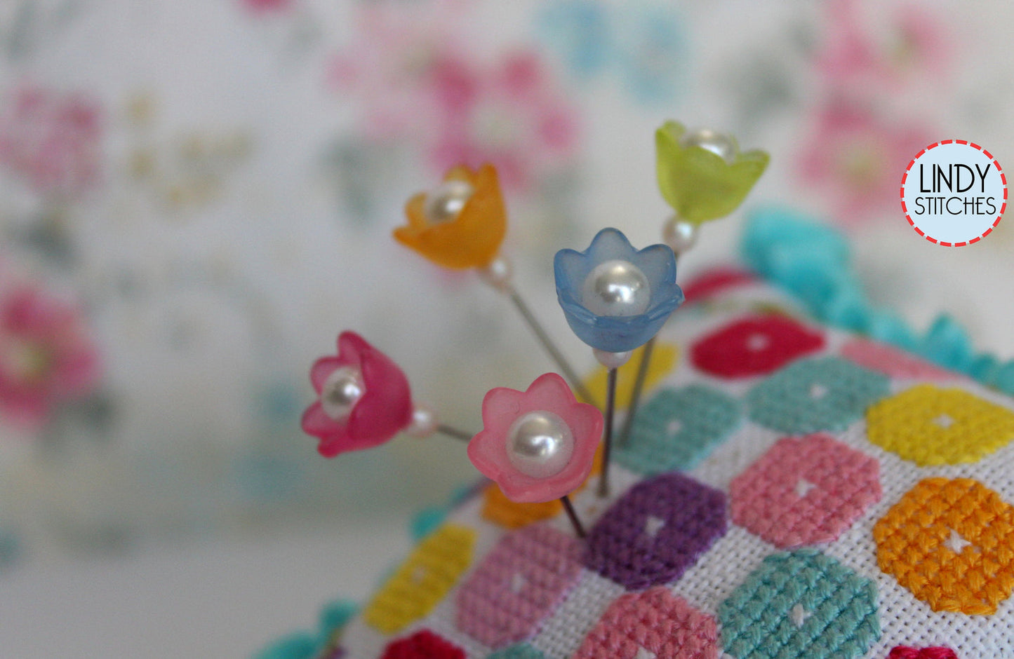 Penelope’s Posies Pincushion by Lindy Stitches