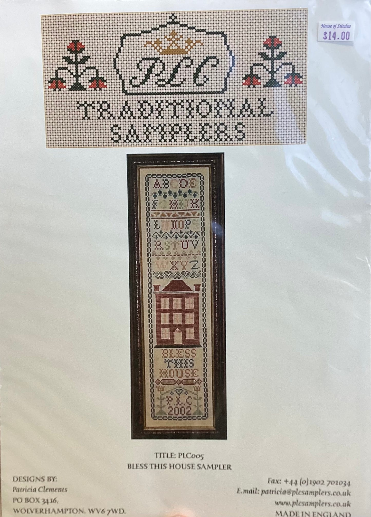 Bless This House Sampler by Patricia Clements