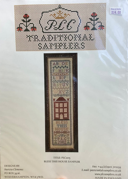 Bless This House Sampler by Patricia Clements