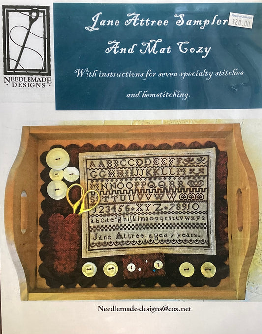 Jane Attree Sampler And Mat Cozy by Needlemade Designs