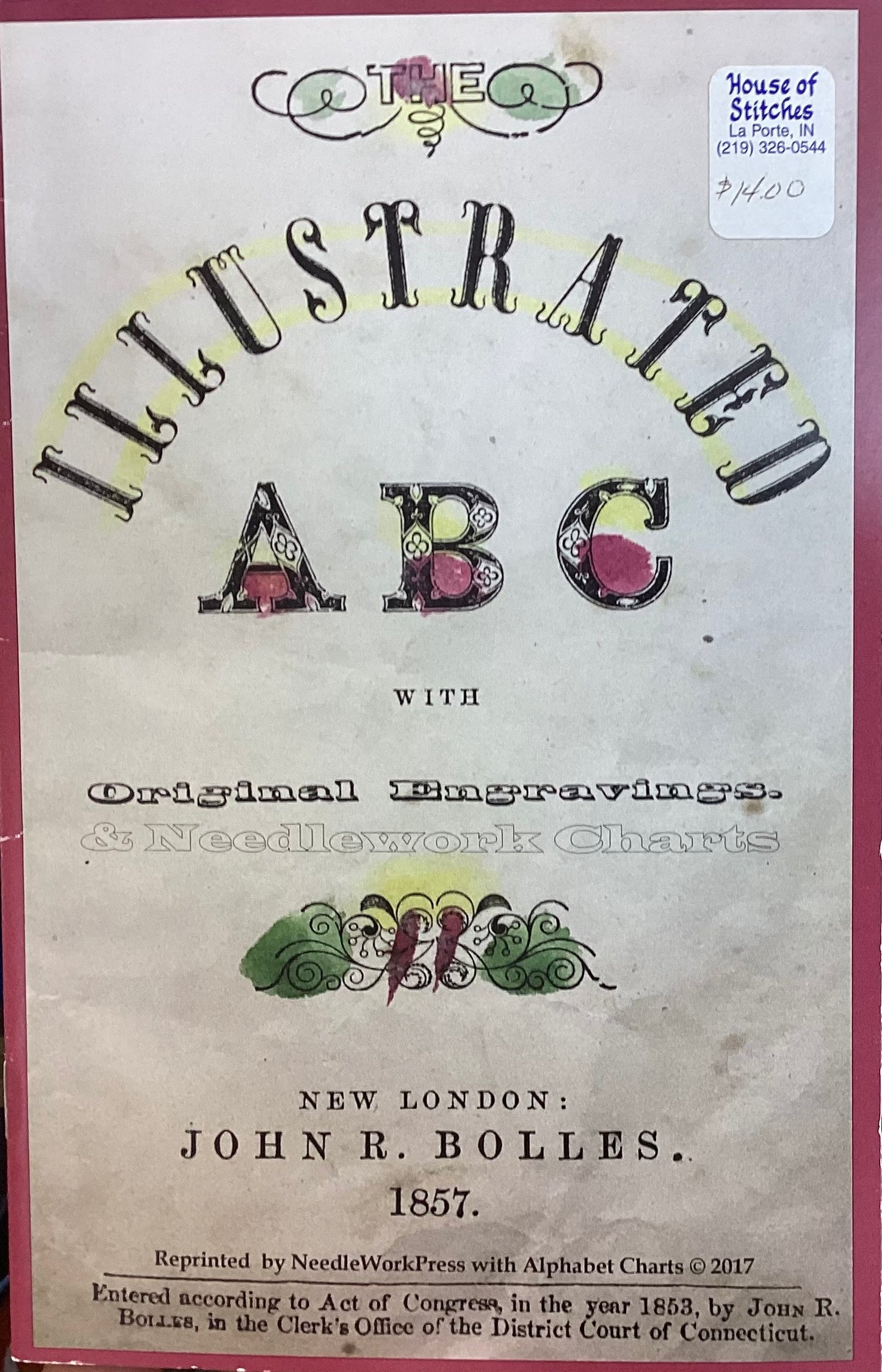 Illustrated A B C With Original Engravings and Needlework Charts by NeedleWork Press