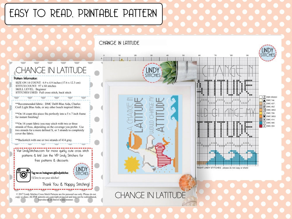 Change in Latitude by Lindy Stitches