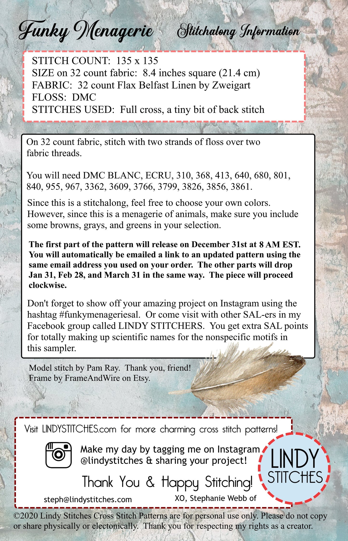 Funky Menagerie by Lindy Stitches