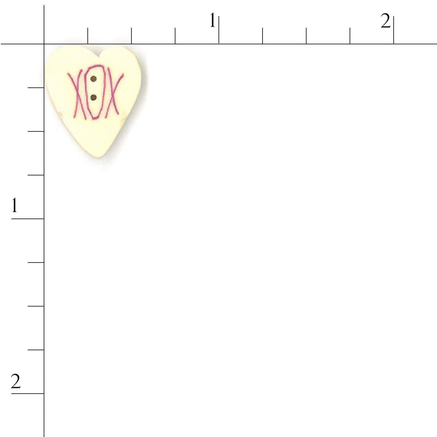 Yellow Sweetheart Button by Just Another Button Company
