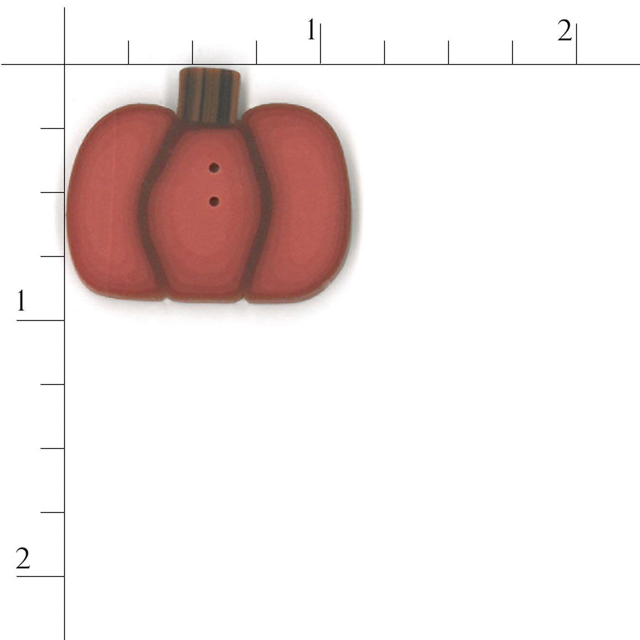 Large Orange Pumpkin Button by Just Another Button Company