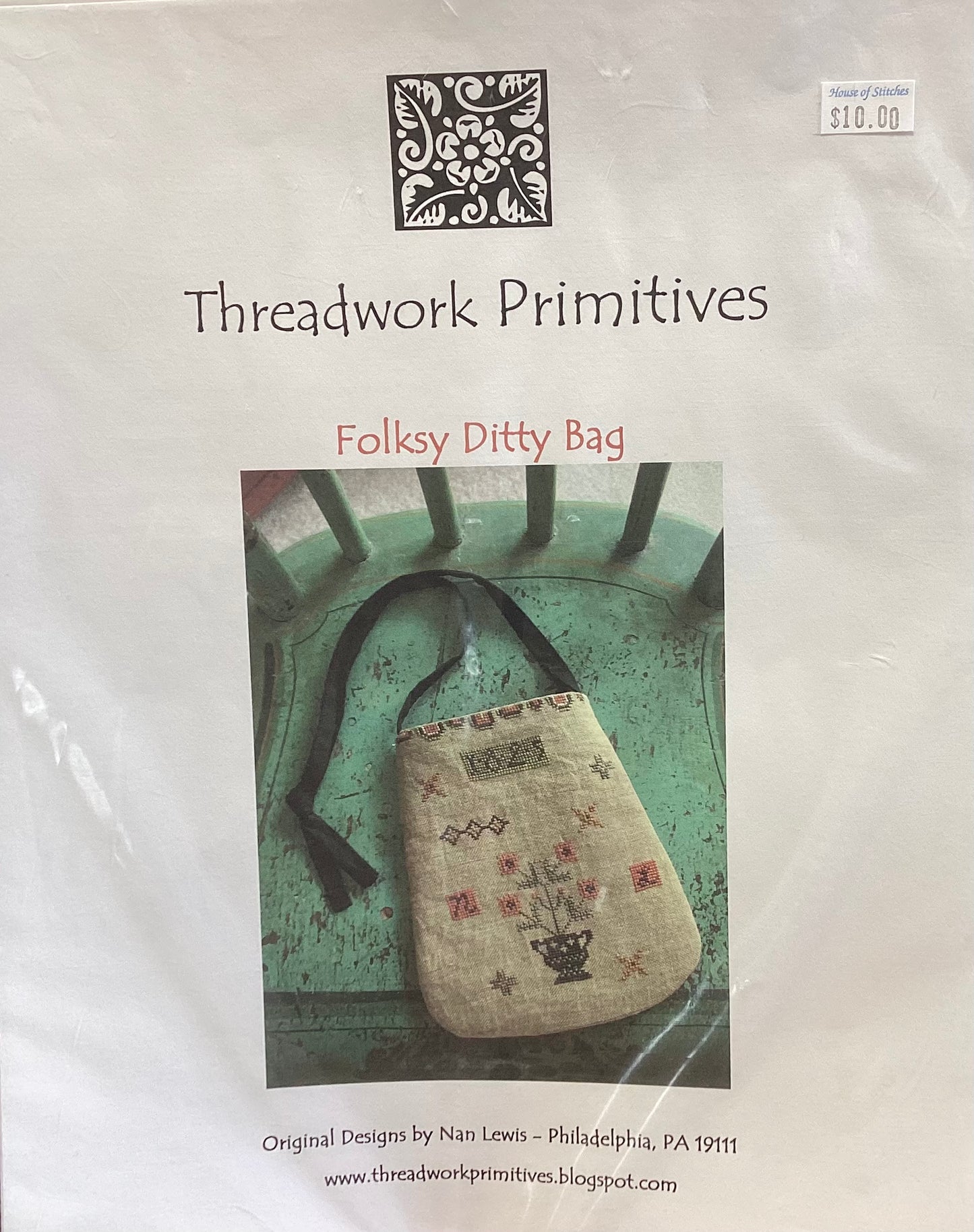 Folksy Ditty Bag by Threadwork Primitives