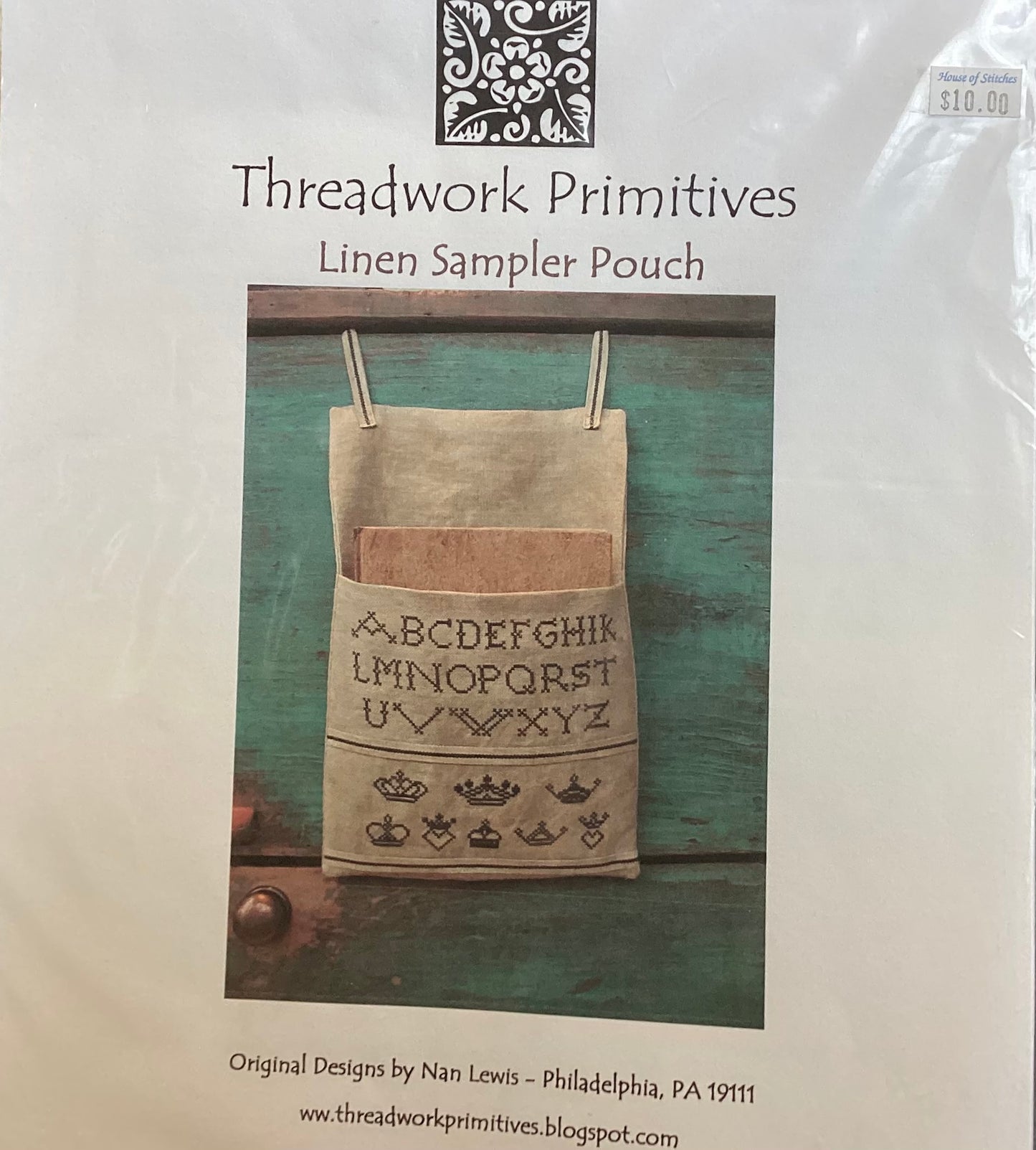 Linen Sampler Pouch by Threadwork Primitives