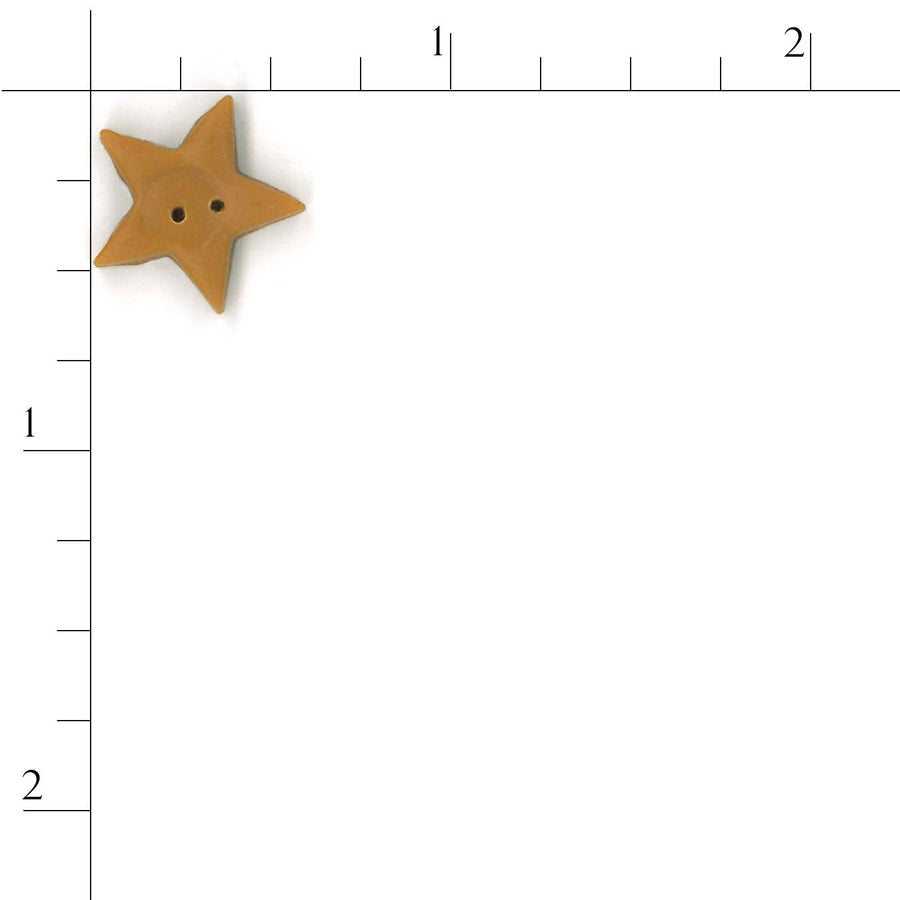 Large Tarnished Gold Star Button by Just Another Button Company