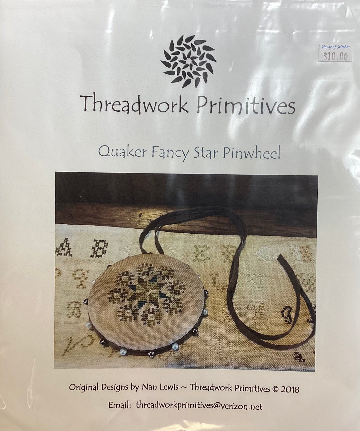 Quaker Fancy Star Pinwheel by Threadwork Primitives