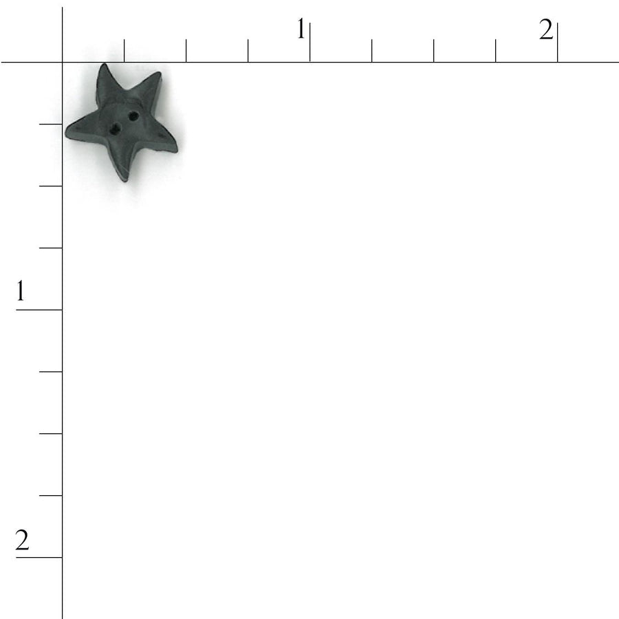 Medium Black Star Button by Just Another Button Company