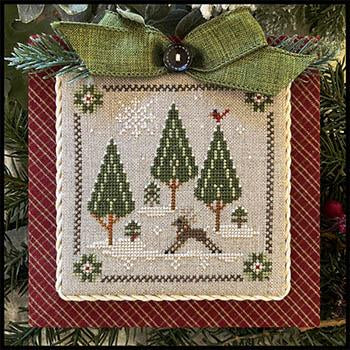 Log Cabin Christmas No. 6: In The Woods Deer by Little House Needleworks