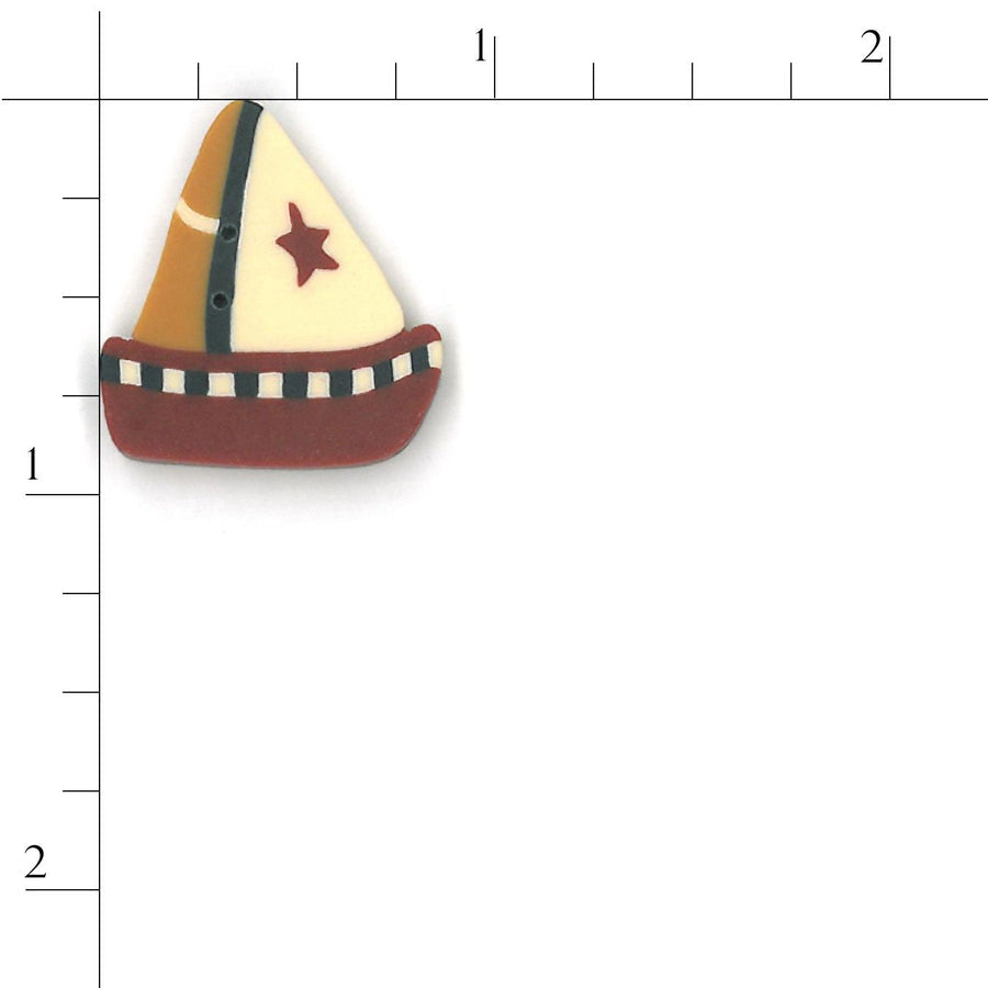 Large Toy Boat Button by Just Another Button Company