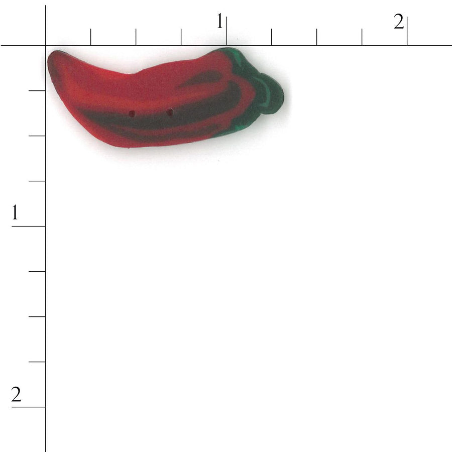Large Chili Pepper Button by Just Another Button Company