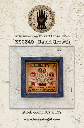 Early Americans Folkart Cross Stitch: Rapid Growth by Teresa Kogut