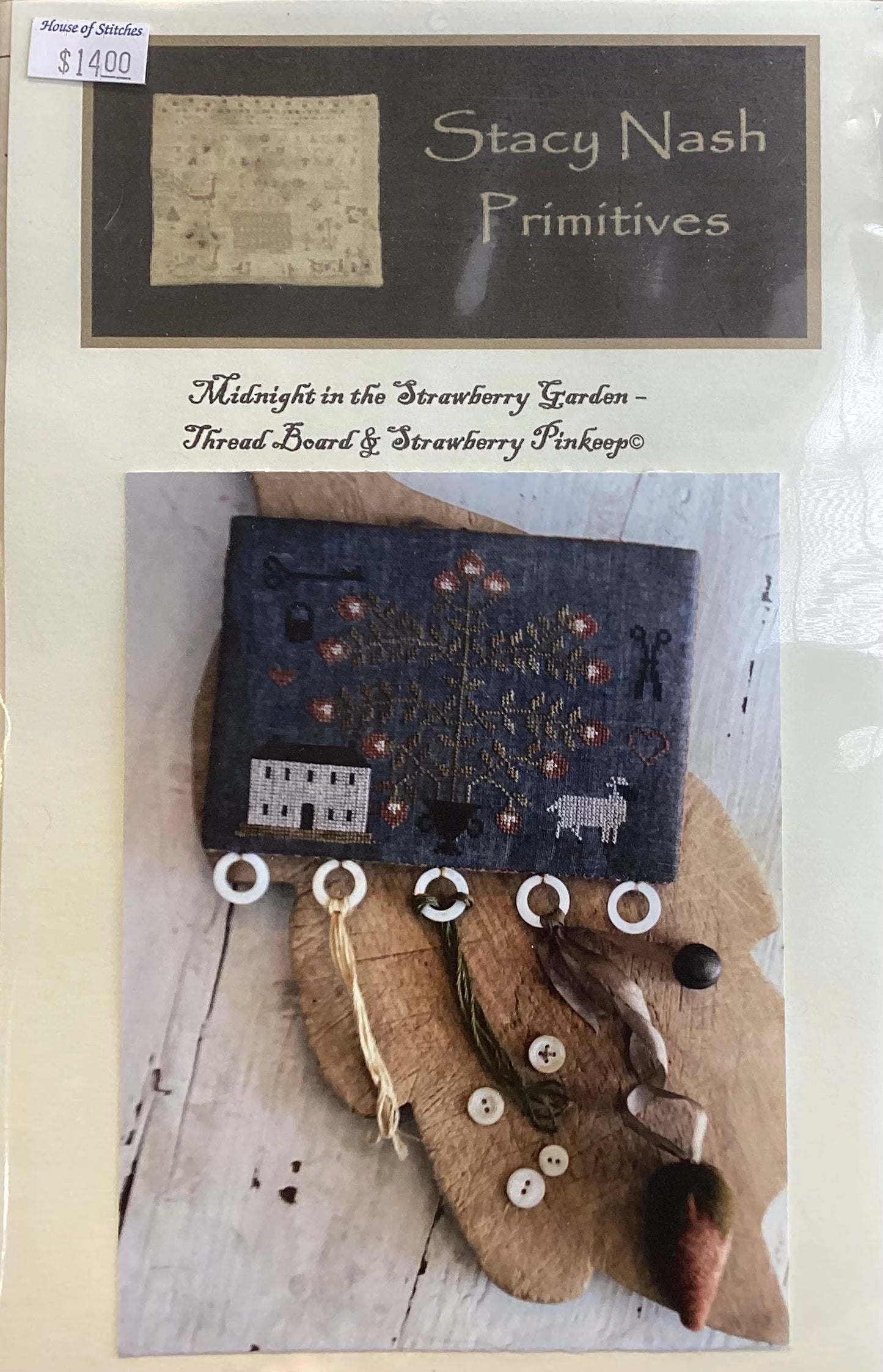 Midnight in the Strawberry Garden by Stacy Nash Primitives