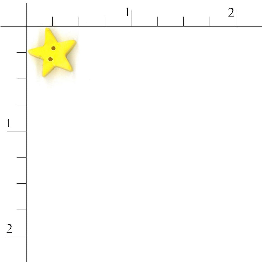 Medium Lemon Star Button by Just Another Button Company