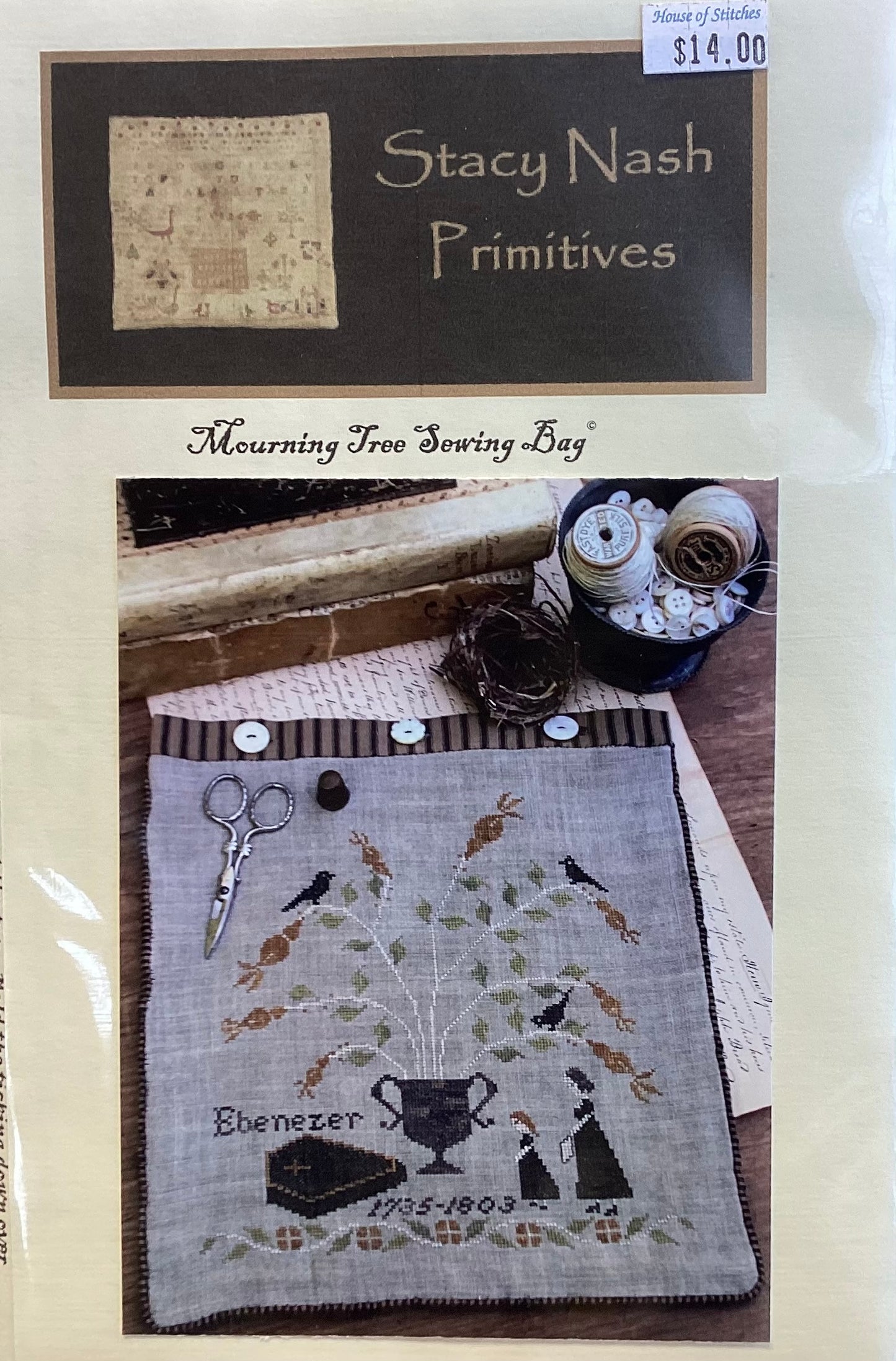 Mourning Tree Sewing Bag by Stacy Nash Primitives