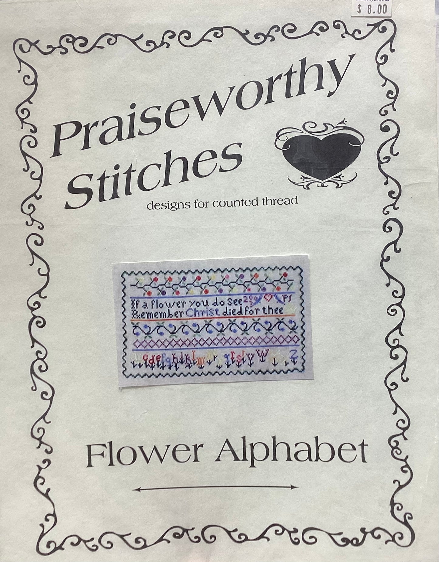 Flower Alphabet by Praiseworthy Stitches