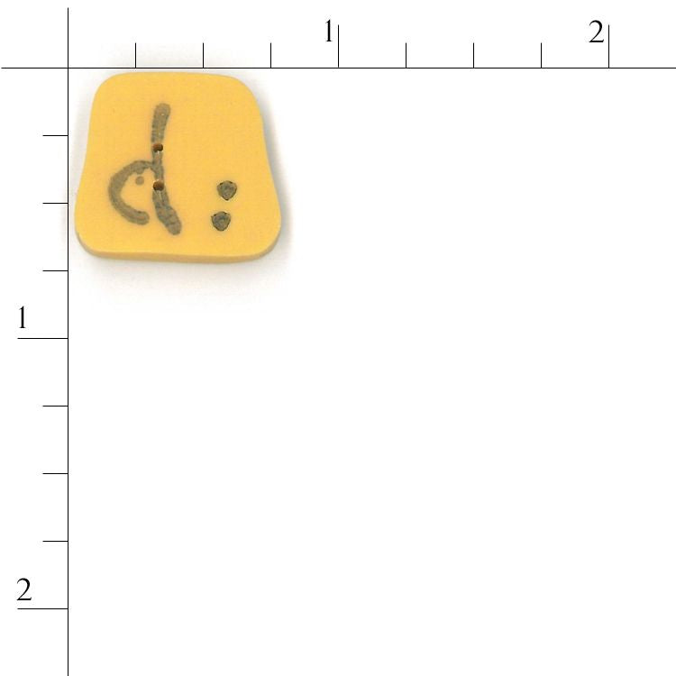 Gold Letter ‘d’ Button by Just Another Button Company