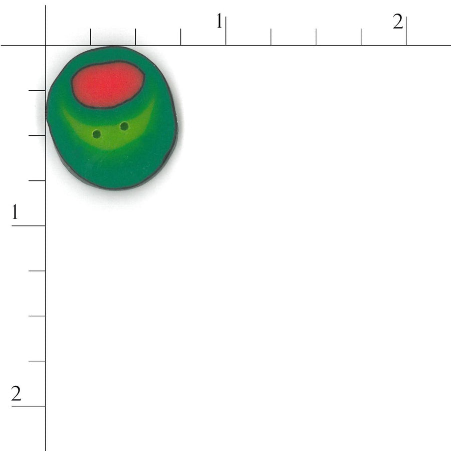 Large Juicy Olive Button by Just Another Button Company