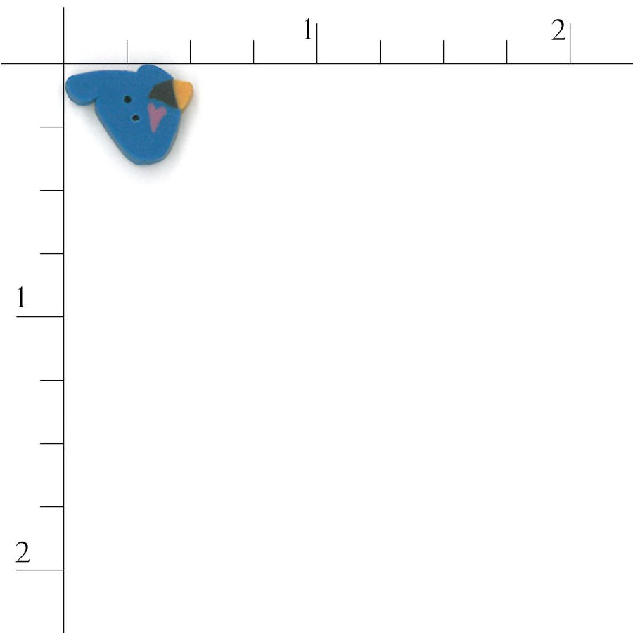 Tiny Blue Jay Button by Just Another Button Company