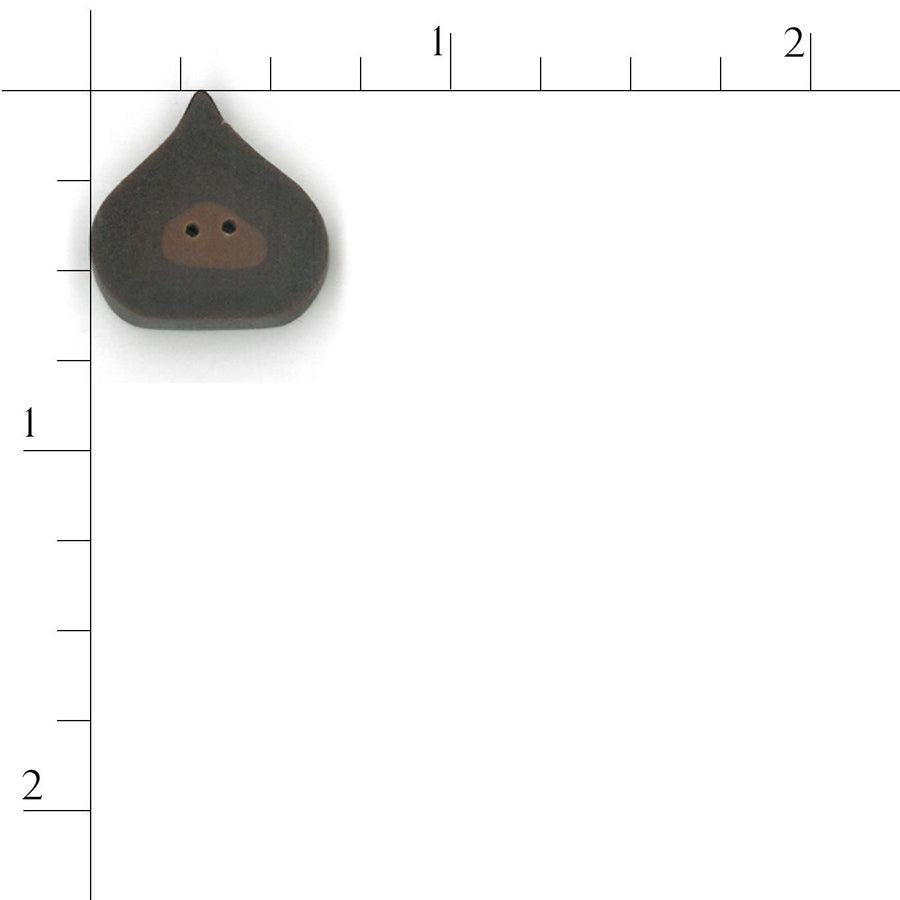 Medium Chocolate Drop Button by Just Another Button Company