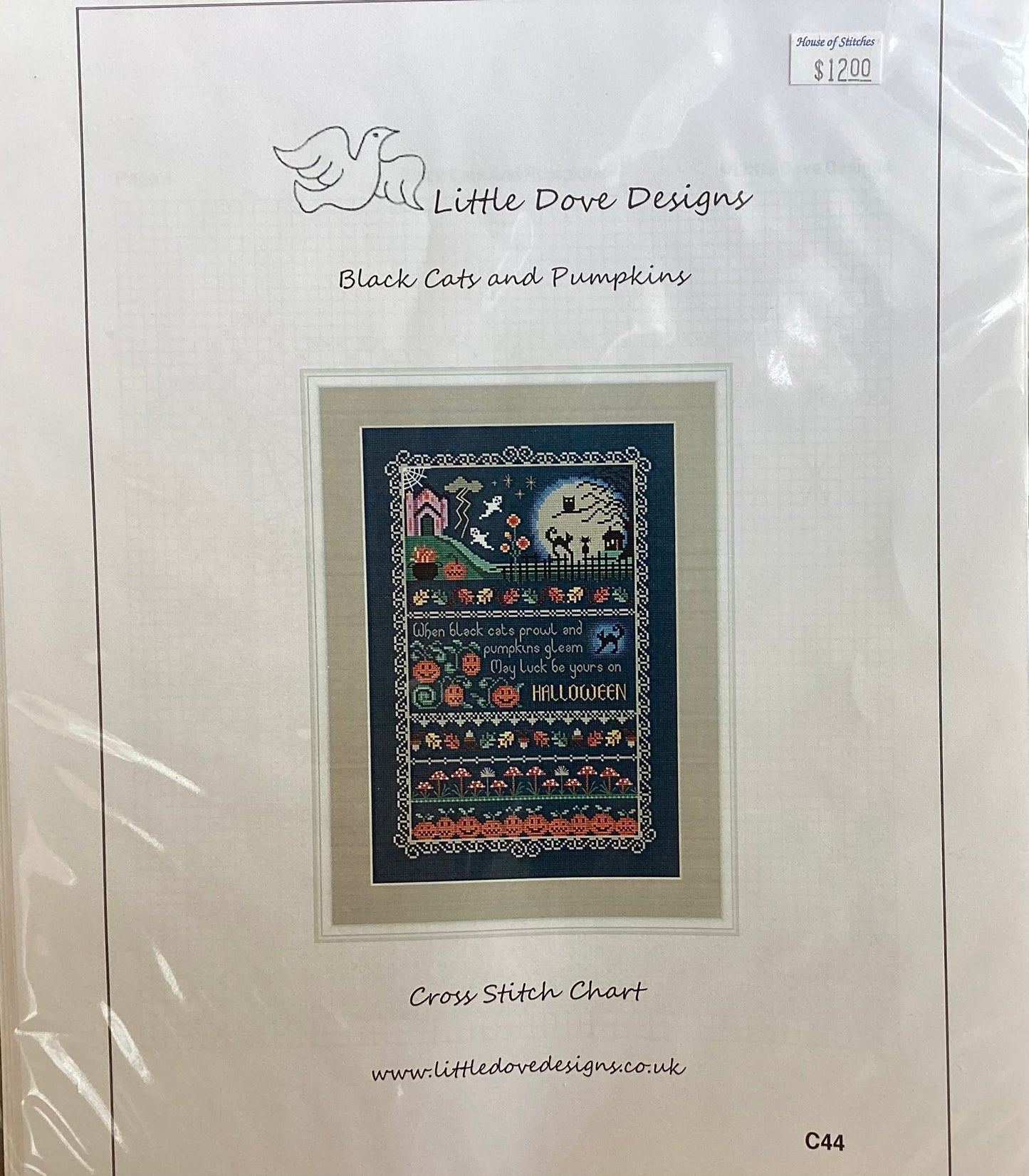Black Cats and Pumpkins by Little Dove Designs