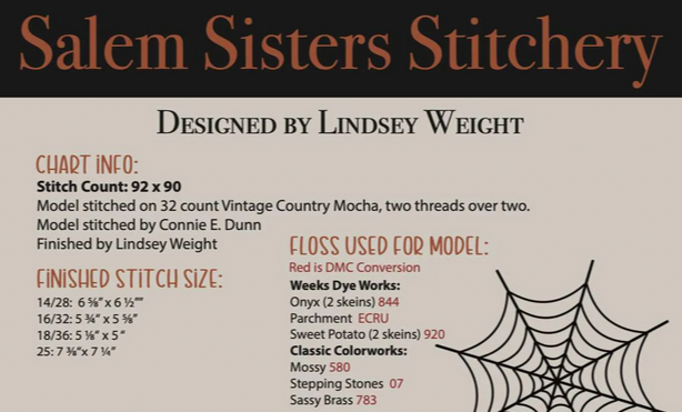 Salem Sisters Stitchery by Primrose Cottage