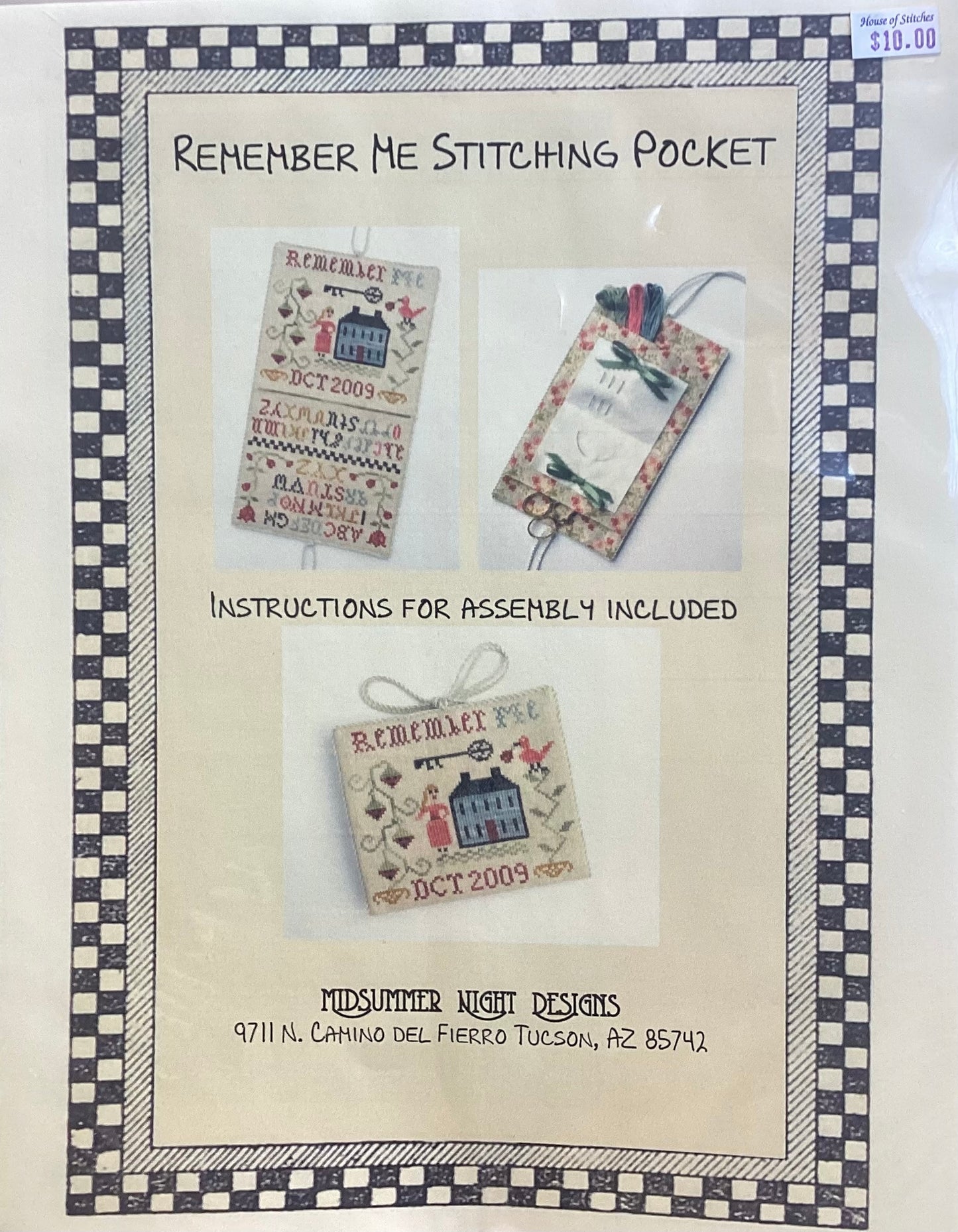 Remember Me Stitching Pocket by Midsummer Night Designs