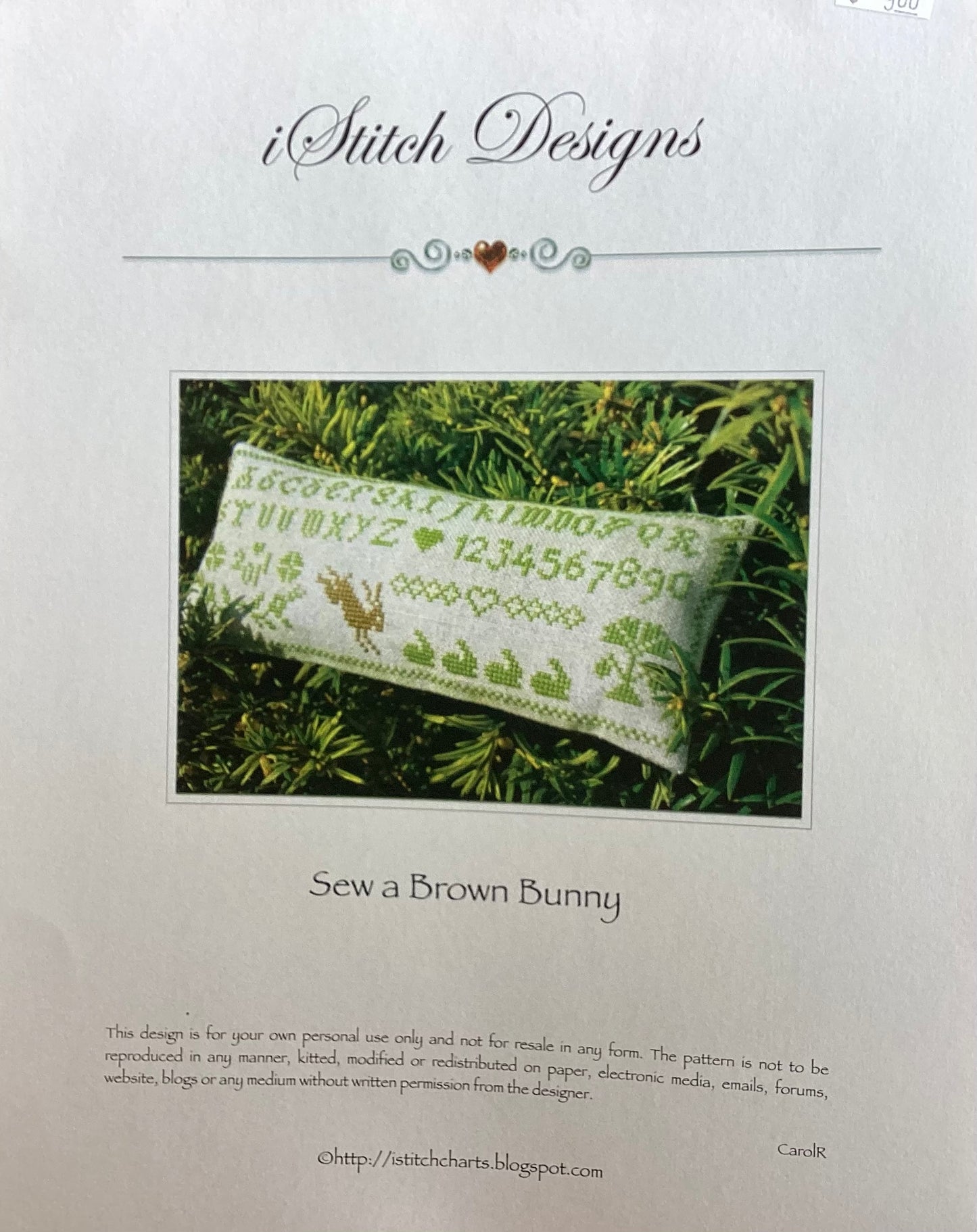 Sew a Brown Bunny by i Stitch Designs