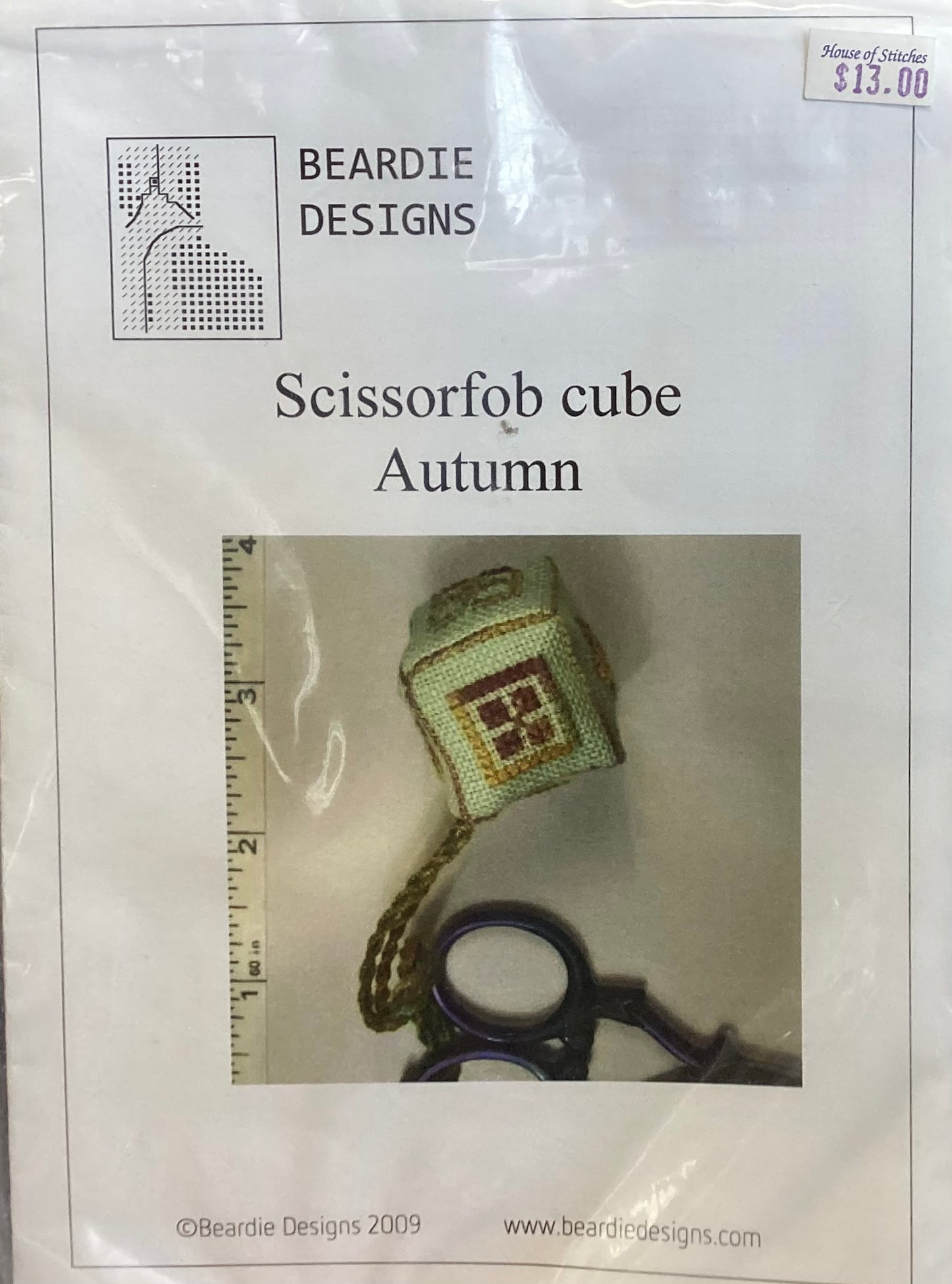 Scissorfob Cube Autumn by Beardie Designs