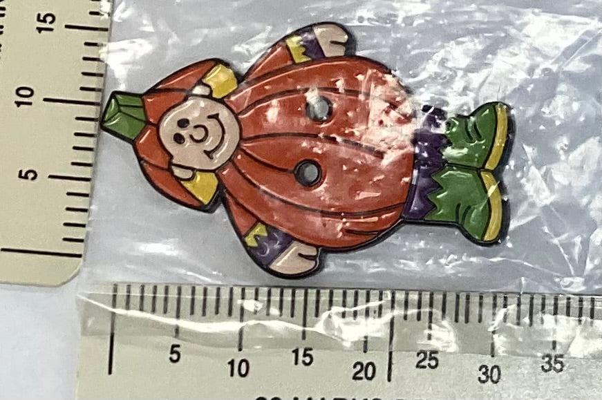 Pumpkin Child Button by Shepherd’s Bush Printworks