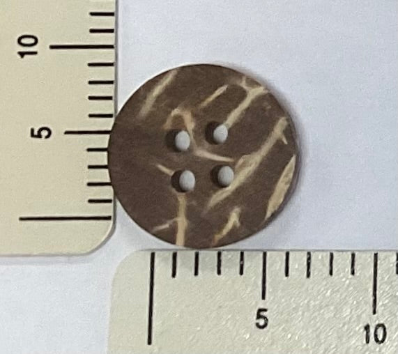 Variegated Brown Button by Homespun Elegance