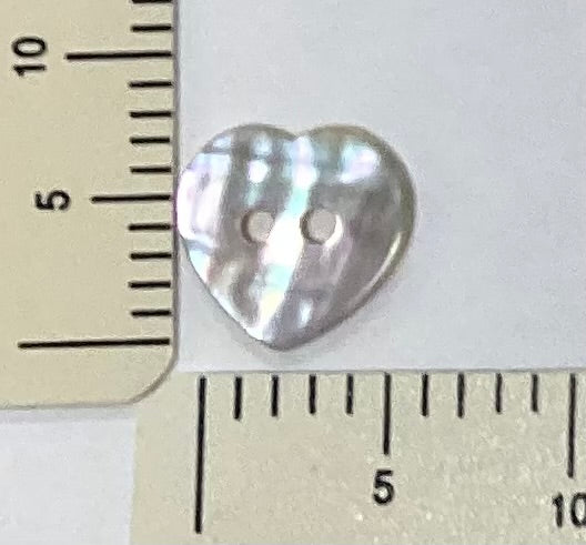 Iridescent Heart Button by JBW Designs
